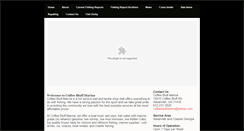 Desktop Screenshot of coffeebluffmarina.net