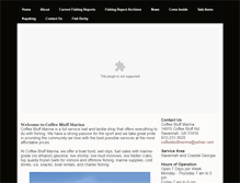 Tablet Screenshot of coffeebluffmarina.net